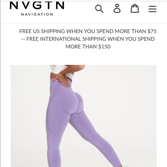Iso Lilac Seamless Leggings Nvgtn 